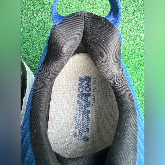 HOKA ONE ONE Blue Bondi 6 Sneakers Shoes Mens Sz 10.5 Running Walking pre-owned - Picture 7 of 16